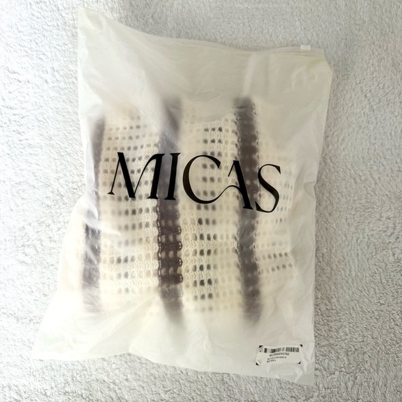 Women’s Knitted Cardigan Long Sleeve Button Up Crochet Striped Cardigan Sweater - Picture 7 of 10